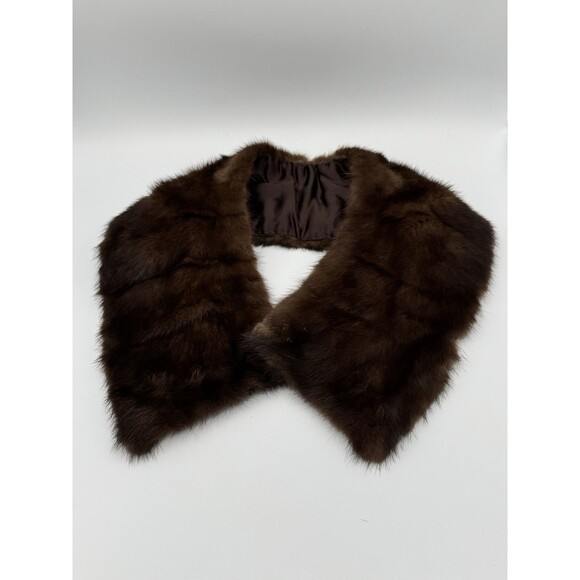 Vintage Real Mink Fur Stole, Wrap, Caplet 30” Hook Closure Lined | Old Hollywood - Picture 1 of 3